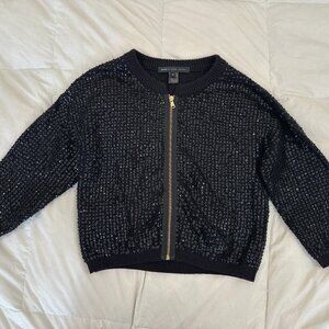 Vintage MARC by MARC JACOBS Designer Black Sequin Sweater/Jacket Size Small